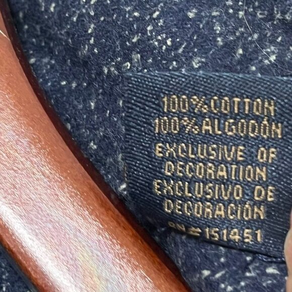 Freedom Foundry Flannel Shirt Navy Heather Button Top Men’s Size Medium Collared - Picture 12 of 13